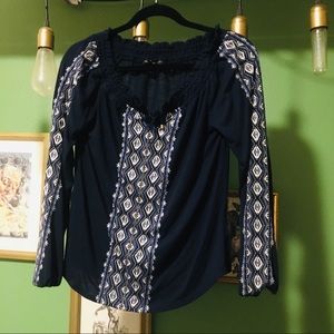 Boho off shoulder top